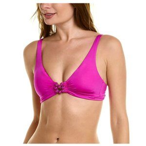 Trina Turk Womens Atlas Plunge Pool Bikini Swim Top sz 4